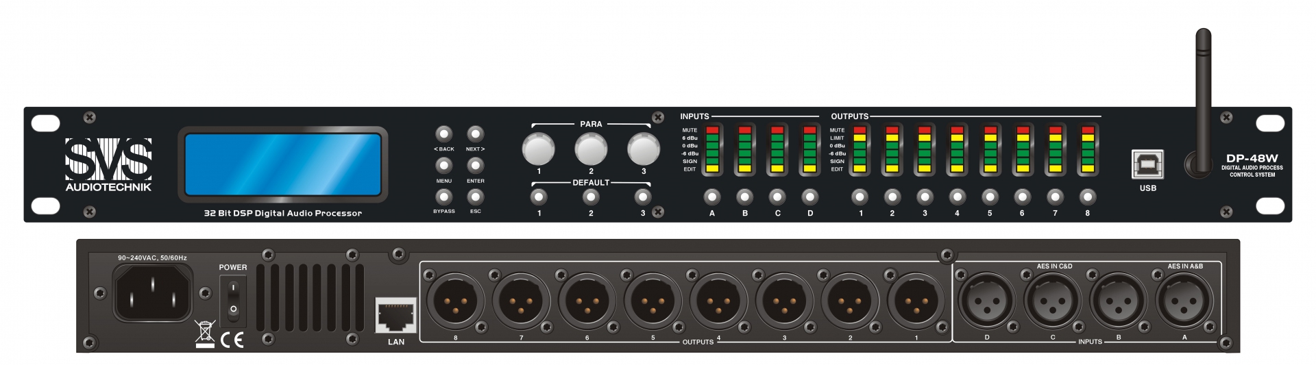 SVS Audiotechnik DP-48W Цифровой процессор: 4 входа 8 выходов в Кусе
