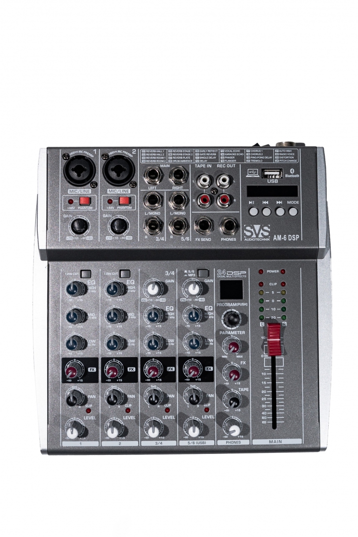 SVS Audiotechnik mixers AM-6 DSP Микшерный пульт аналоговый, 6-канальный SVS Audiotechnik mixers в Кусе